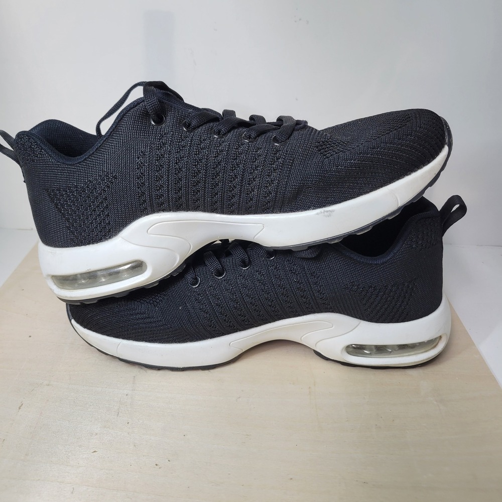 Mishansha Black Running Shoes Sneakers‎ Athletic Comfort Walking - Size 10 - Picture 5 of 8